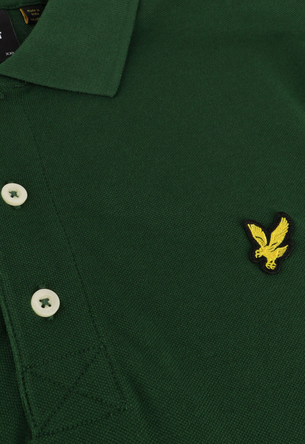 Groene LYLE & SCOTT Polo PLAIN POLO SHIRT - large