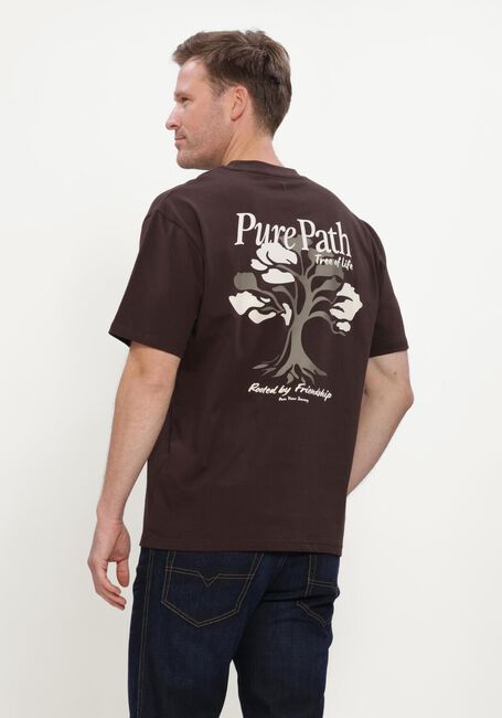 Bruine PURE PATH T-shirt TREE OF LIFE - large