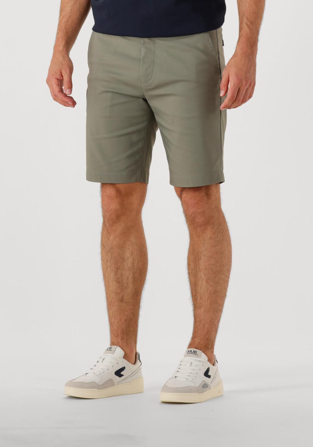CAST IRON Heren Broeken Riser Shorts Comfort Stretch Grijs