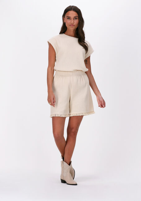 Beige OBJECT Korte broek KELLY HW SHORTS - large