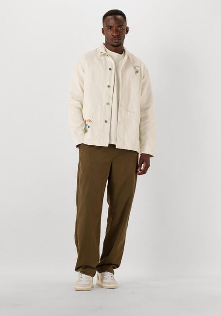 Gebroken wit FORÉT Overshirts ROWAN EMBROIDERY CANVAS OVERSHIRT - large