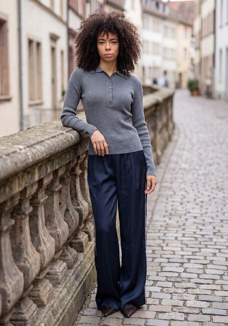 Grijze BRUUNS BAZAAR Coltrui ANEMONEBBVALEA KNIT POLO - large