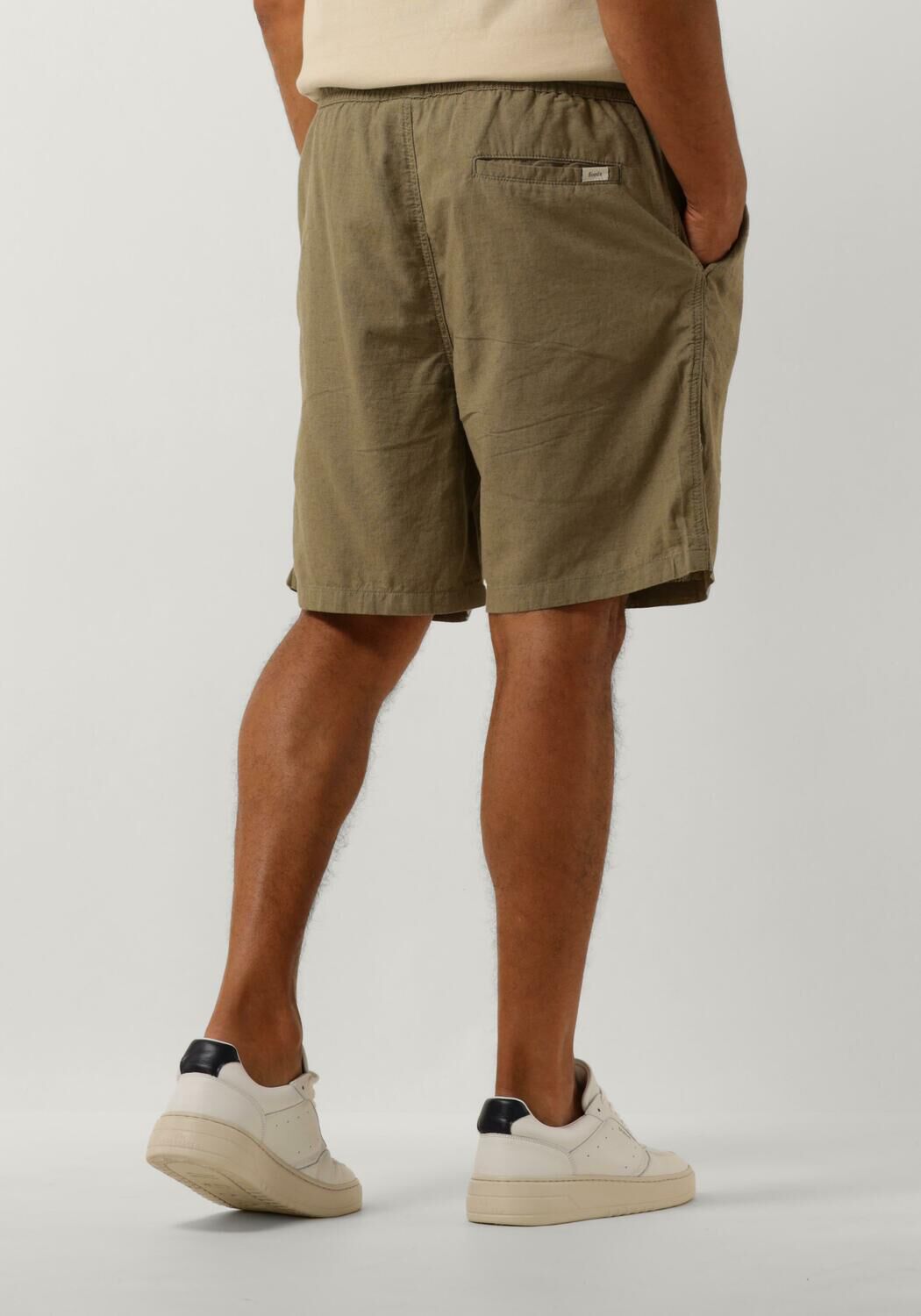 FORÉT Forét Heren Broeken Serene Linen Short Groen
