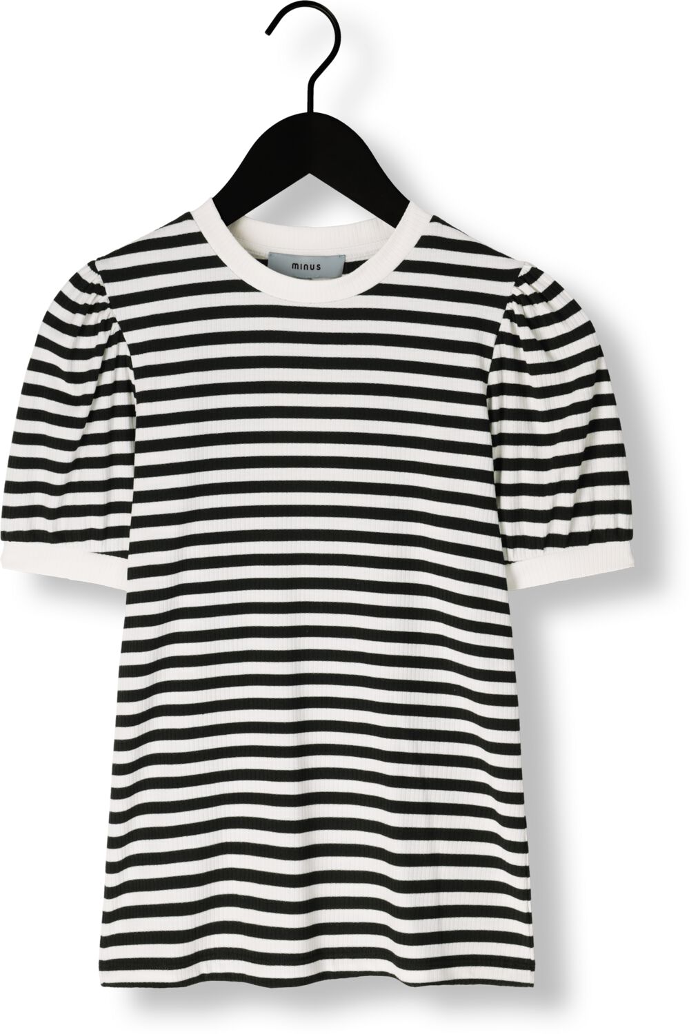 MINUS Dames Tops & T-shirts Johanna Striped Tee Wit