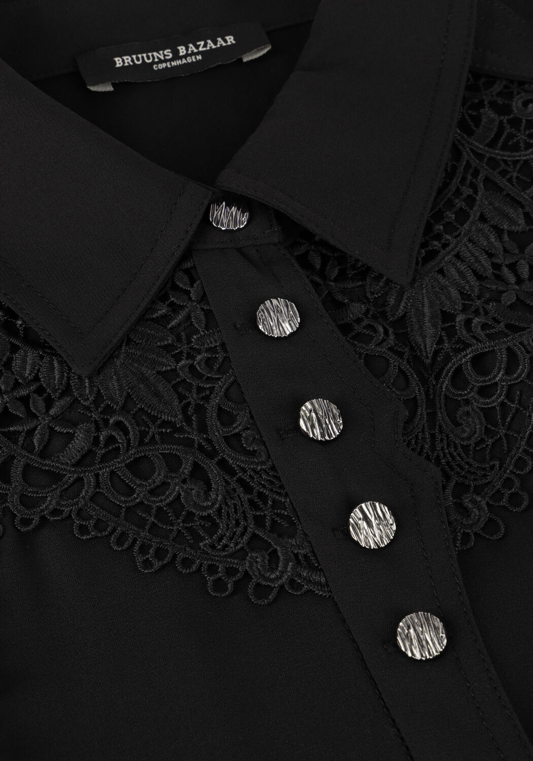 Zwarte BRUUNS BAZAAR Mini jurk VIENA DRESS - large