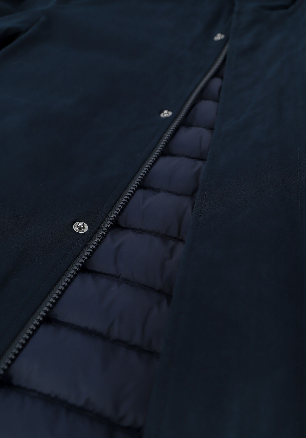 Donkerblauwe PROFUOMO Parka's FISHTAIL - large