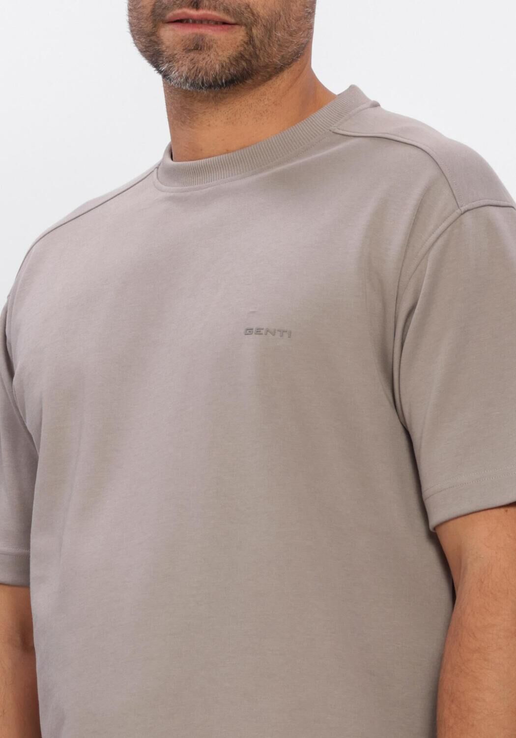 Taupe GENTI Polo T-SHIRT SS 1227 - large