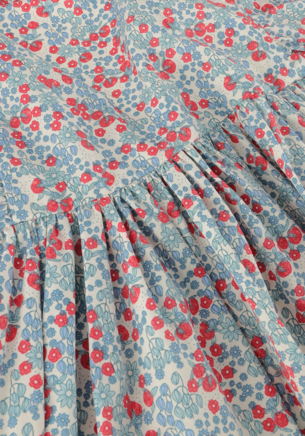 Lichtblauwe KONGES SLOJD Mini jurk VERBENA DRESS - large