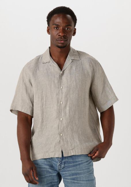 Zand SELECTED HOMME Casual overhemd SLHREGKYLIAN SS SHIRT RESORT - large