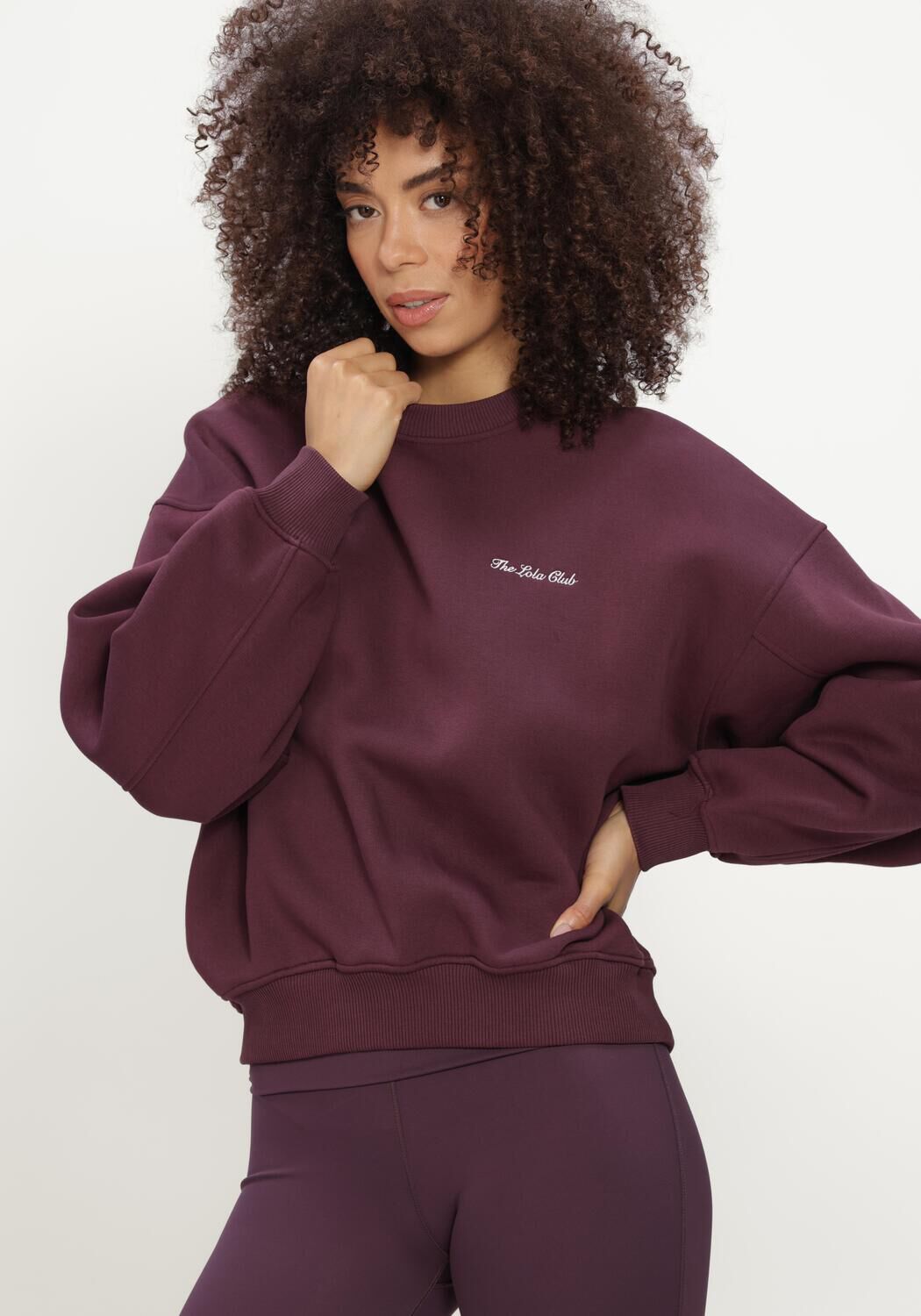 Bordeaux THE LOLA CLUB Trui YARA SWEATER - large