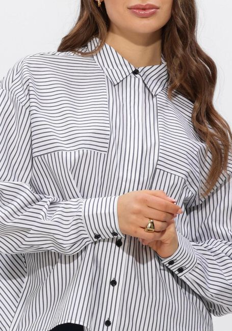 Blauwe ANOTHER LABEL Blouses ALCHERREE SHIRT L/S - large