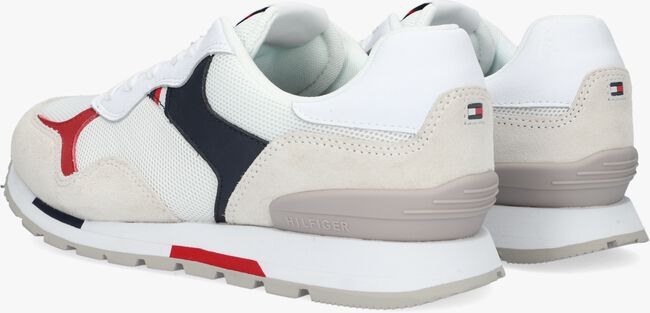 Witte TOMMY HILFIGER Lage sneakers RETRO RUNNER MIX - large