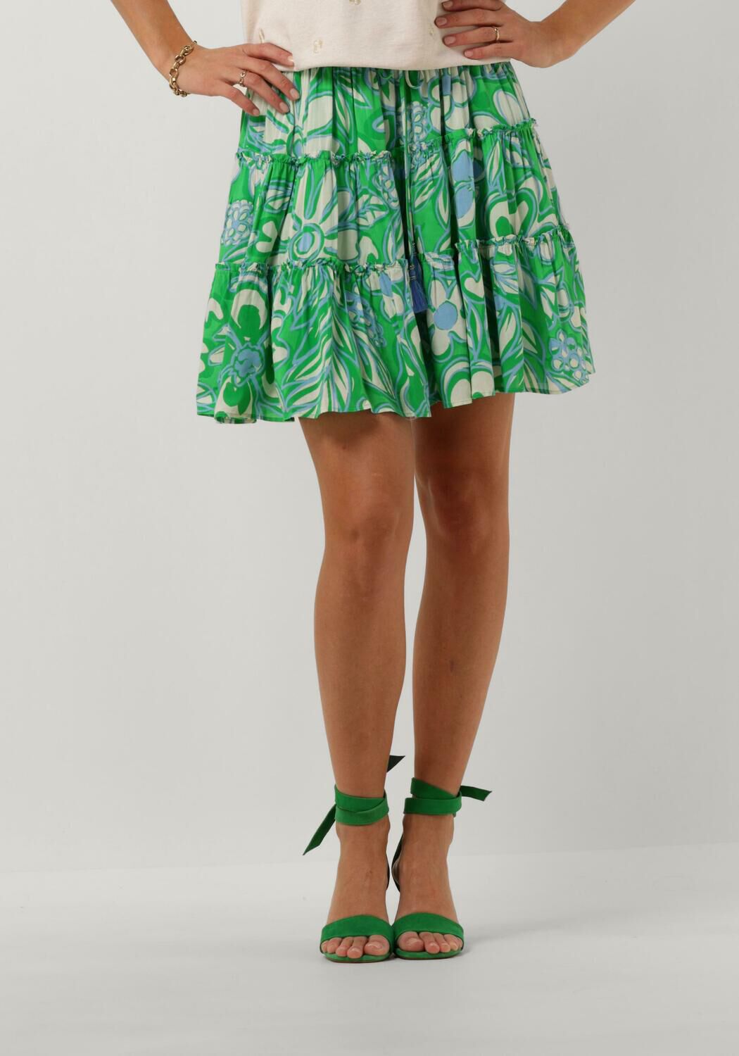 Fabienne Chapot Groene Streisand Ruffle Rok Green Dames