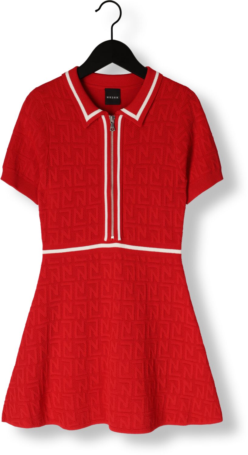 NIK & NIK Meisjes Jurken Lieve Dress Rood