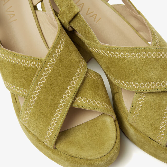 Groene VIA VAI Sandalen ELIA PAISLEY - large