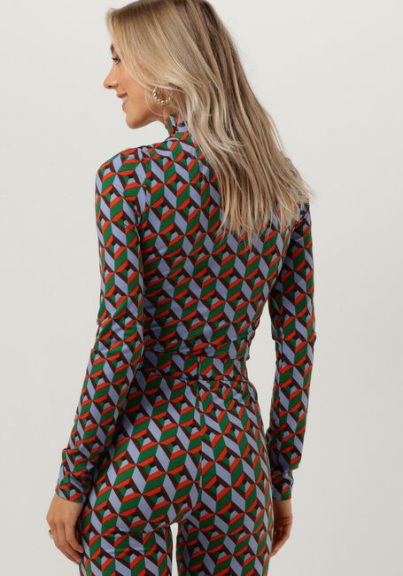 Multi COLOURFUL REBEL Tops & T-shirts NEYO GRAPHIC PEACHED TURTLENECK TOP - large