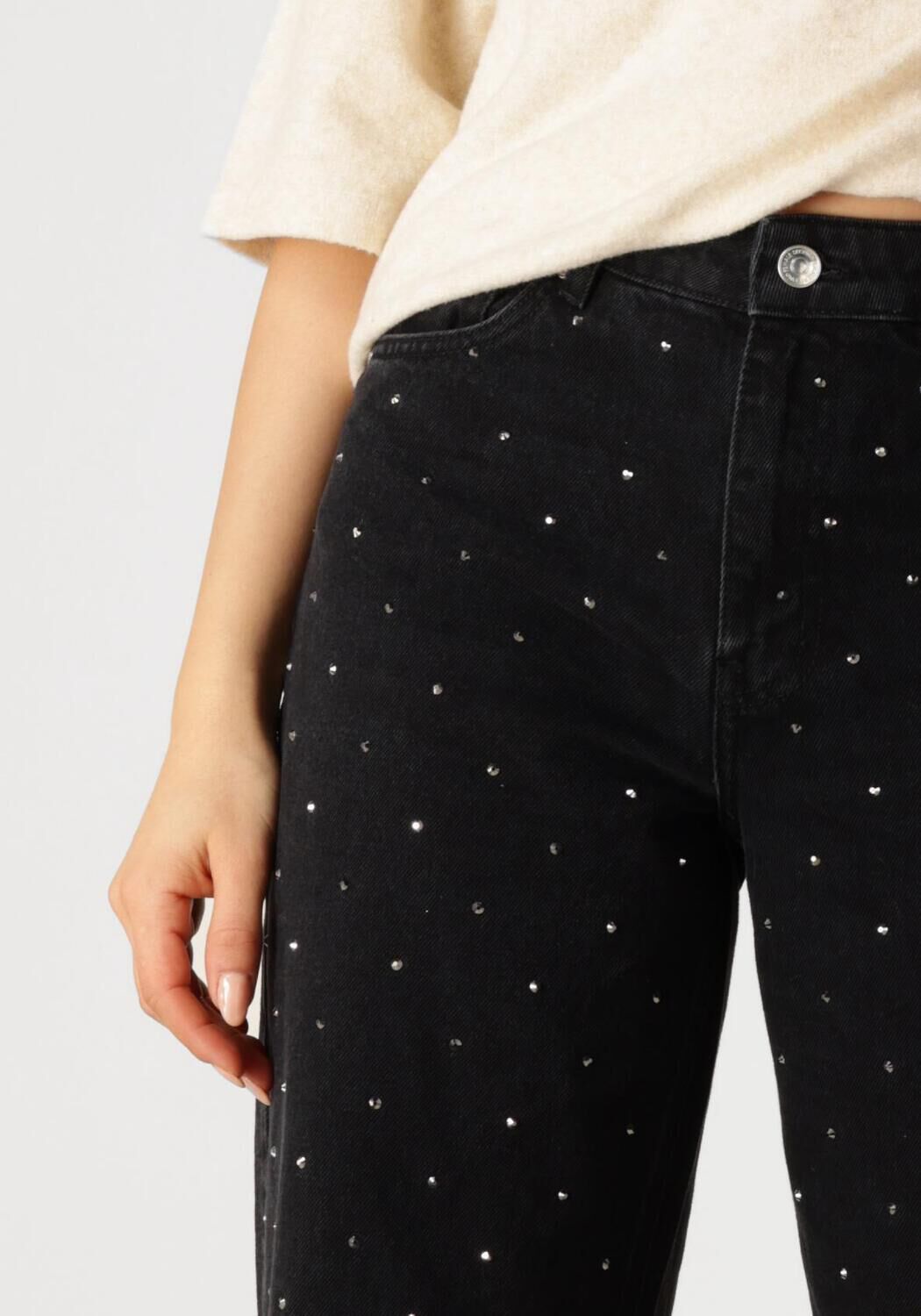 SECOND FEMALE Dames Jeans Jayden Denim Jeans Zwart