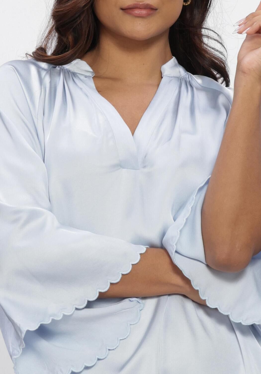 Blauwe BRUUNS BAZAAR Mini jurk WECKIABBWENDISA DRESS - large