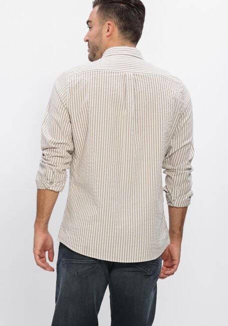 Beige BARBOUR Casual overhemd CRESSWELL SEERSUCKER - large