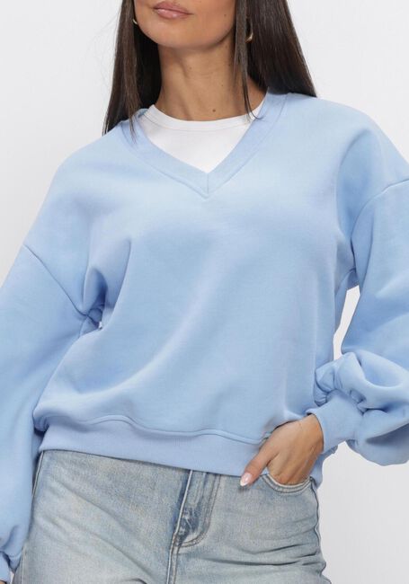 Lichtblauwe YDENCE Trui SWEATER KYOMI - large