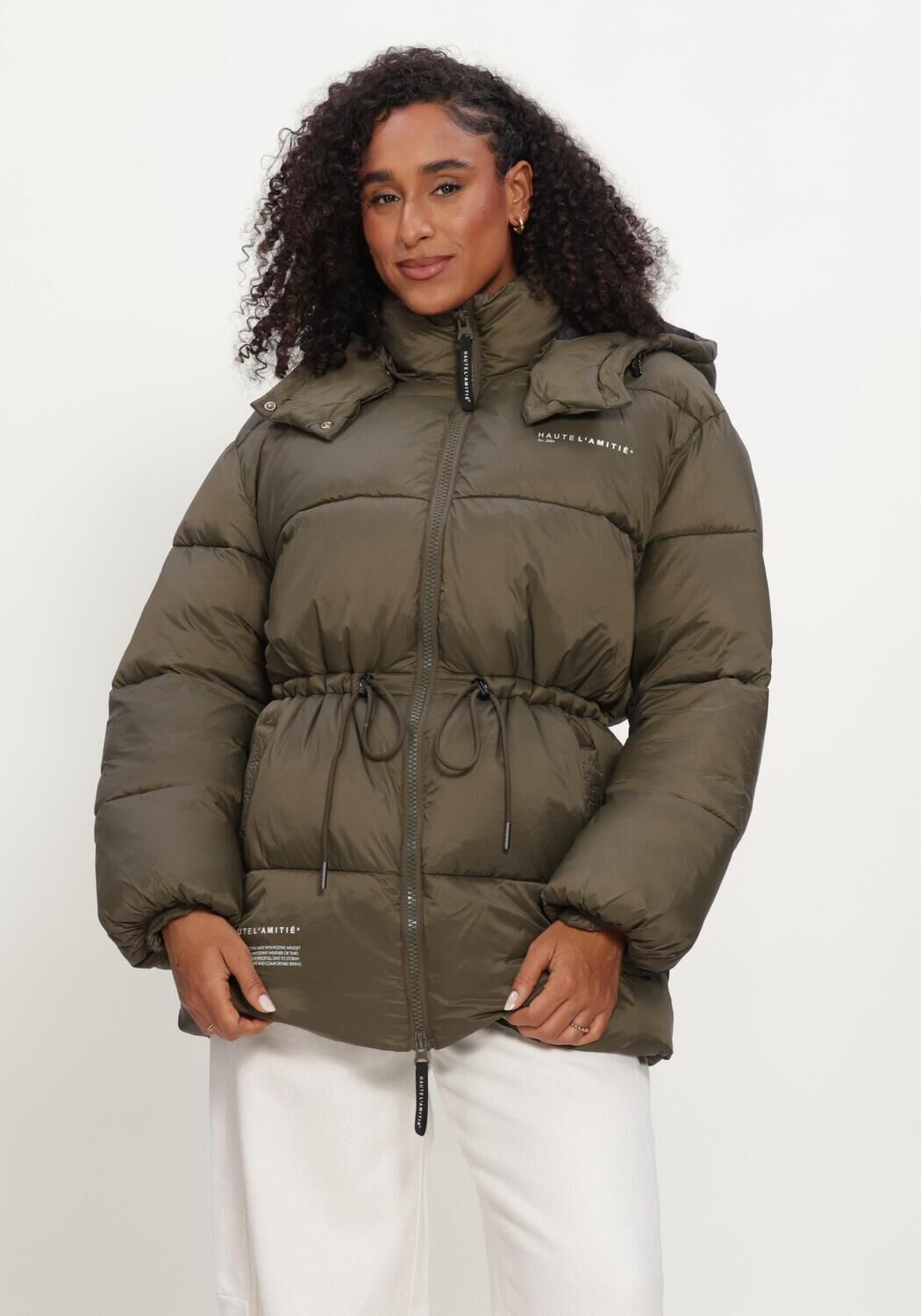 HAUTE L'AMITIÉ Haute L'Amitié Dames Jassen Climb Puffer Jacket Groen