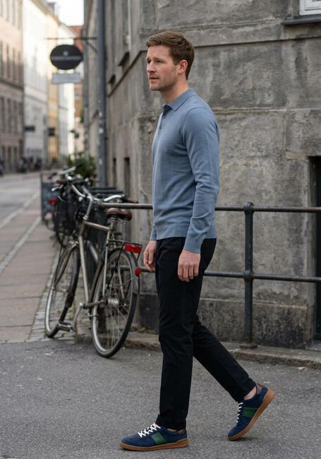 Blauwe SAINT STEVE Polo BEREND - large