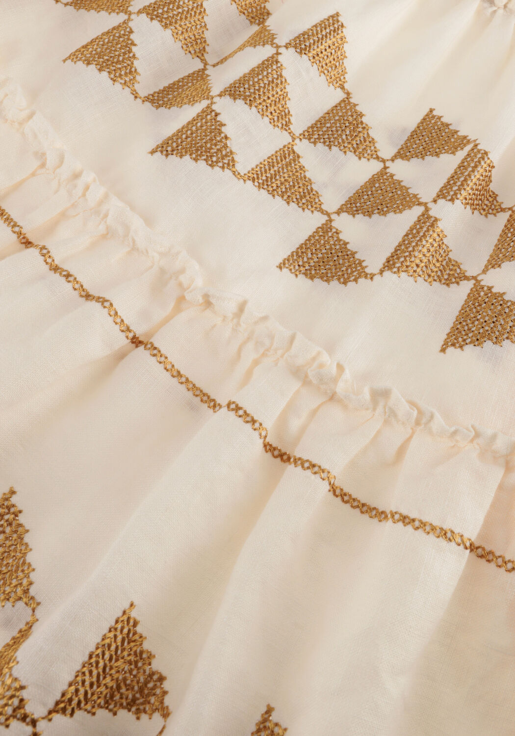 Ecru GREEK ARCHAIC KORI Mini jurk 230343 - large