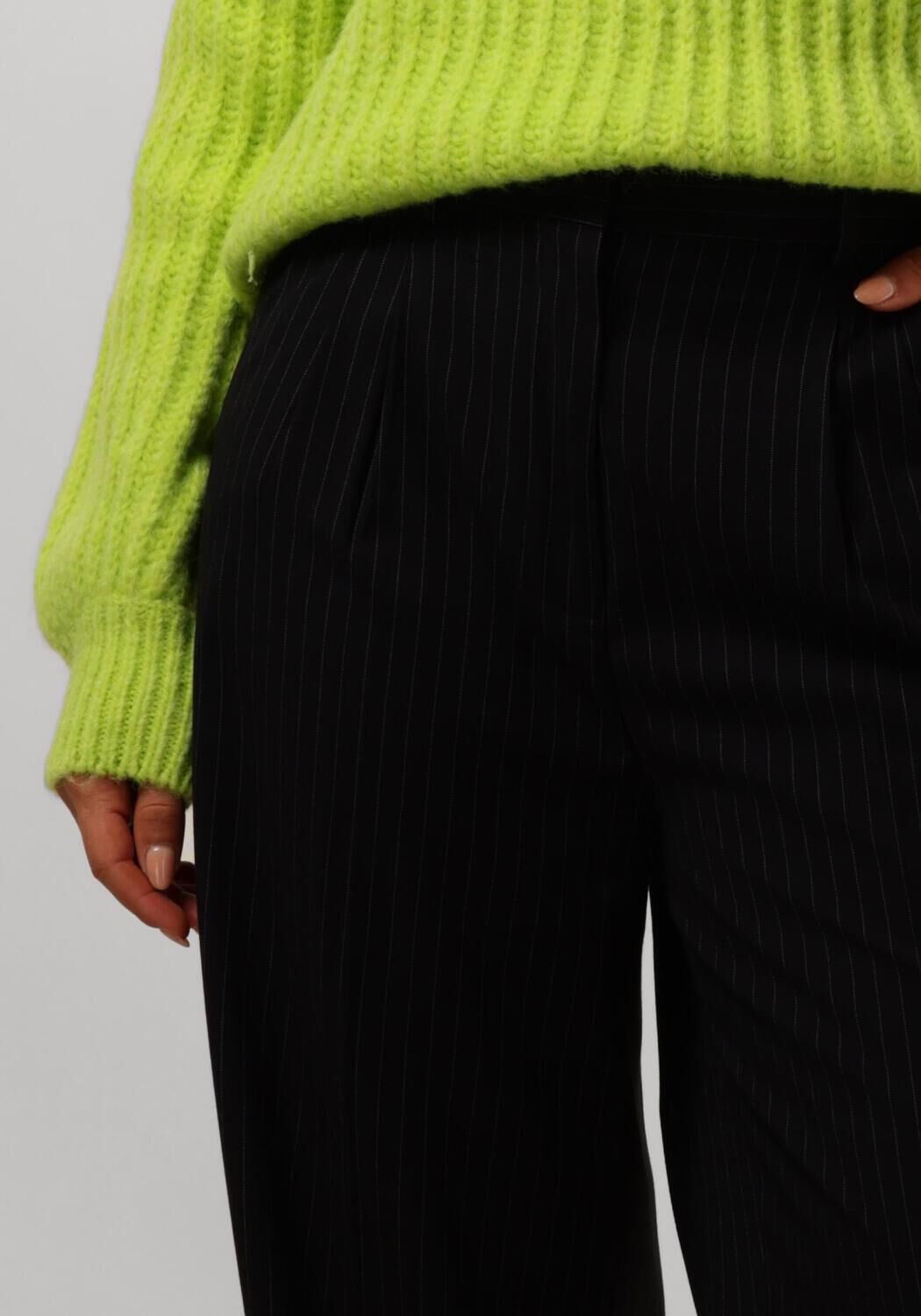 CATWALK JUNKIE Dames Broeken Straight Leg Tailored Trousers Zwart