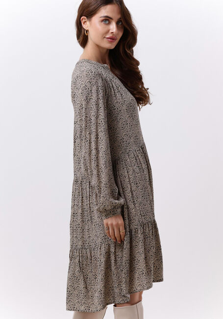 Khaki BY-BAR Midi jurk NOMI PEACOCK DRESS - large