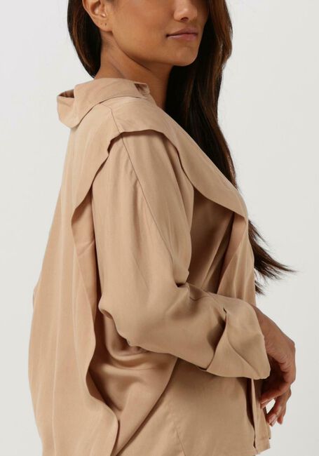 Beige SIMPLE Blouses LEONA WV-LYOCEL-22-3 - large