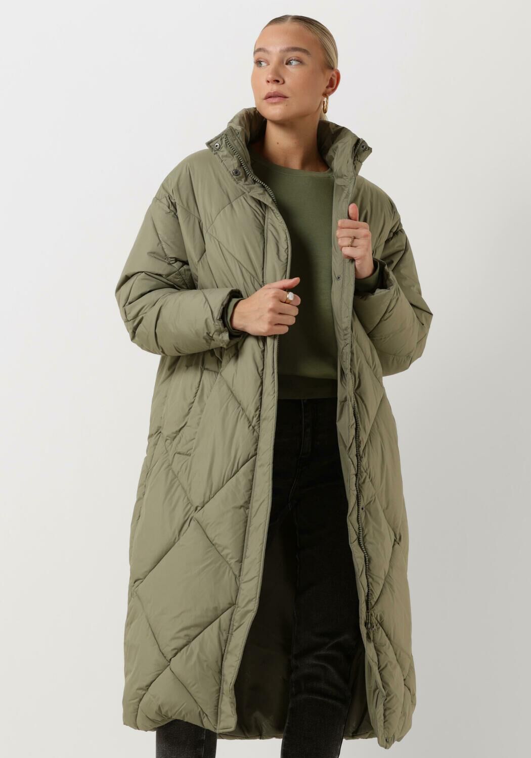 Gewatteerde regenjas store dames