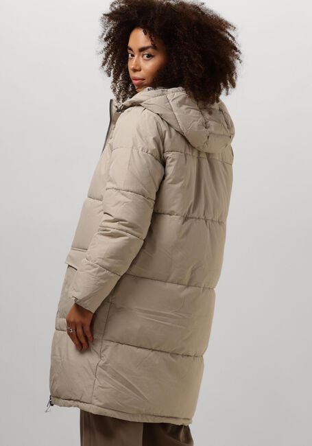 Beige OBJECT Gewatteerde jas OBJZHANNA L/S LONG JACKET NOOS - large