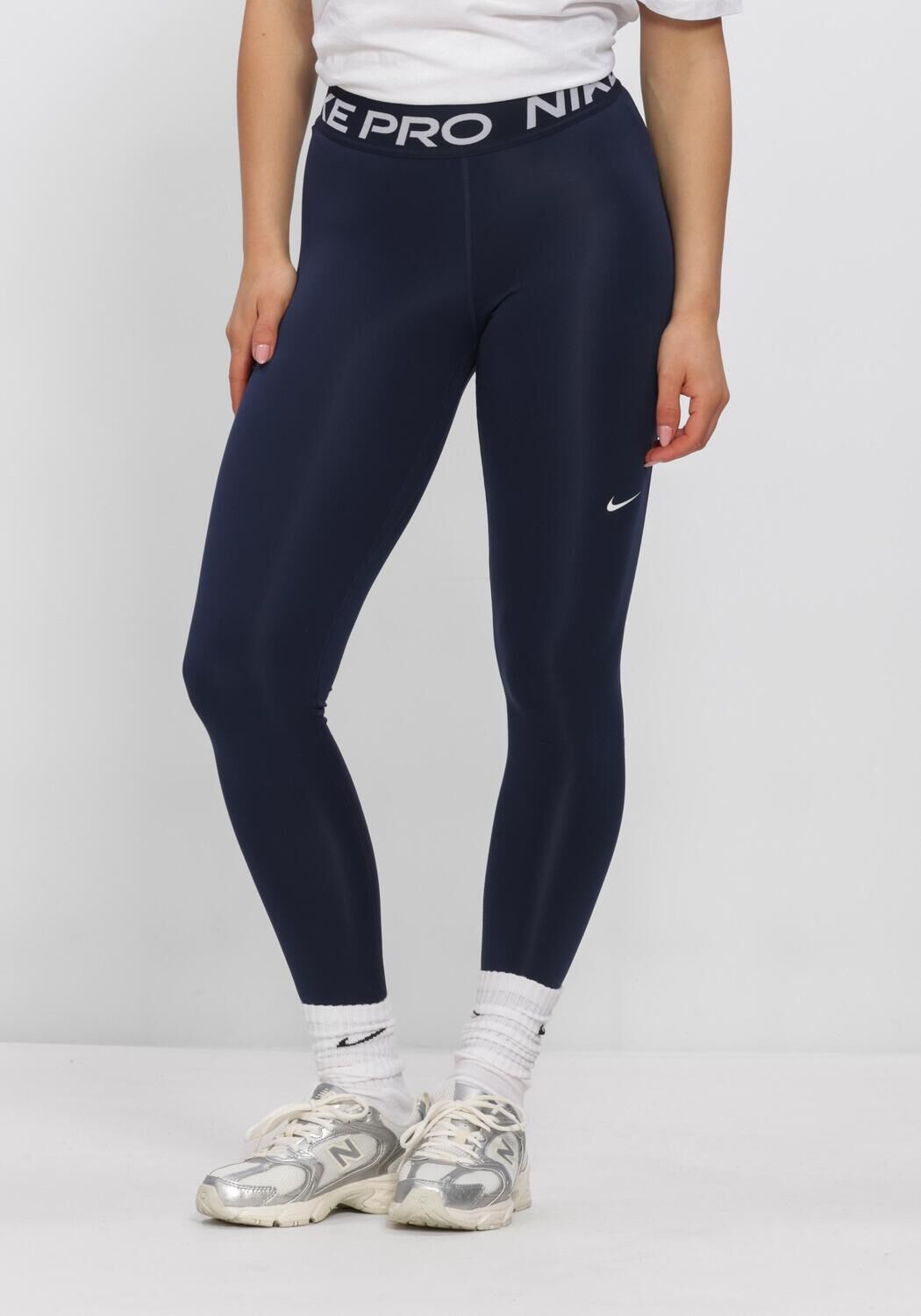 Donkerblauwe NIKE Sportleggings NIKE PRO - large