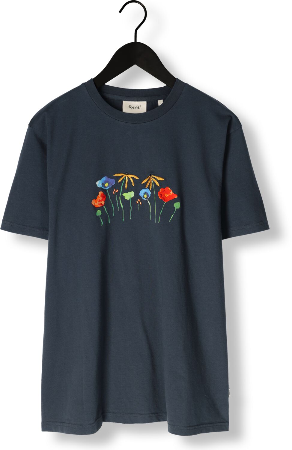 FORÉT Forét Heren Polo's & T-shirts Botanic T-shirt Donkerblauw