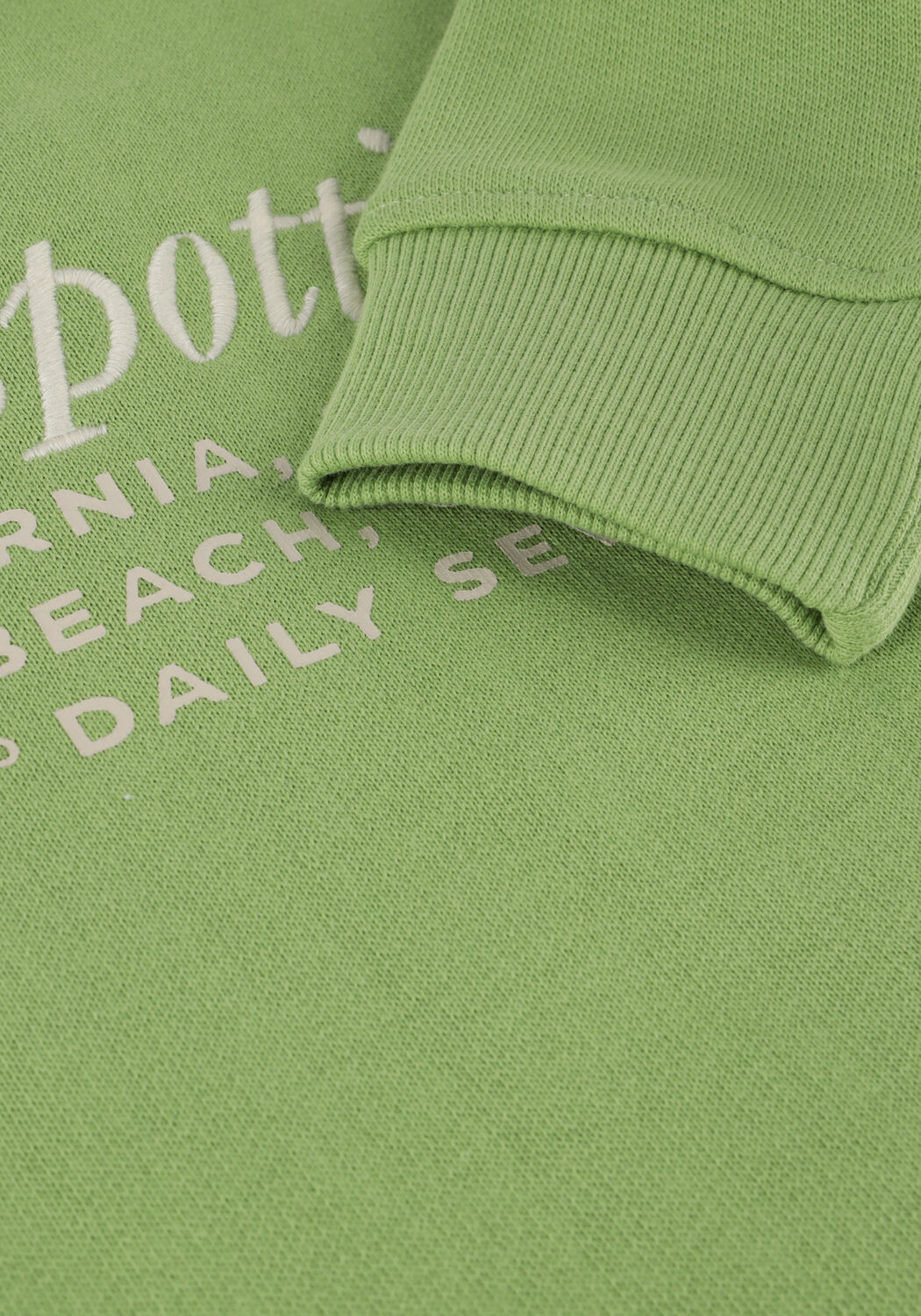 Groene DAILY7 Sweater SWEATER TEXTPRINT - large