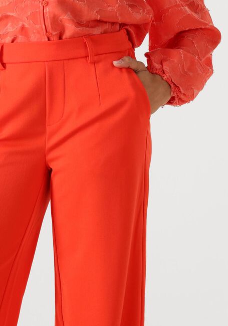 Rode OBJECT Pantalon OBJLISA WIDE PANT - large