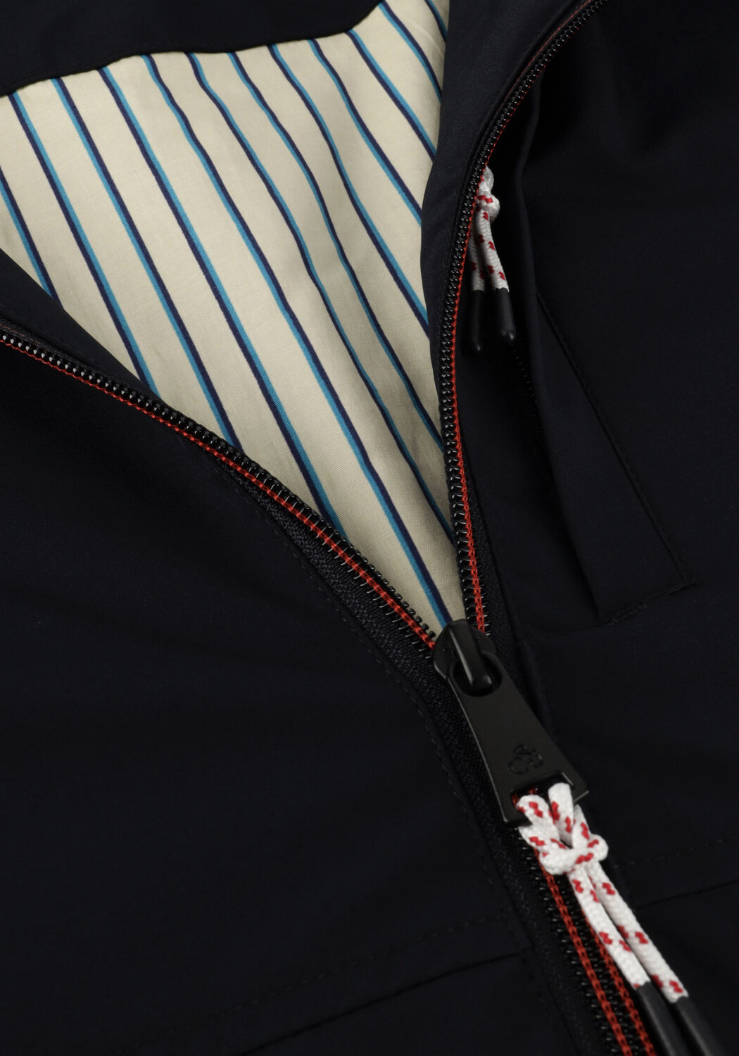 Donkerblauwe SCOTCH & SODA Jack STRETCH NYLON HOODED JACKET - large