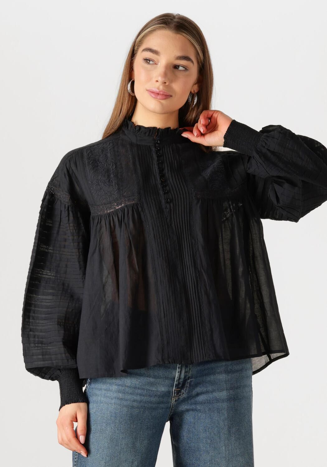 Vanessa Bruno Zwarte Dahila Blouse Veelzijdig en Elegant Black Dames