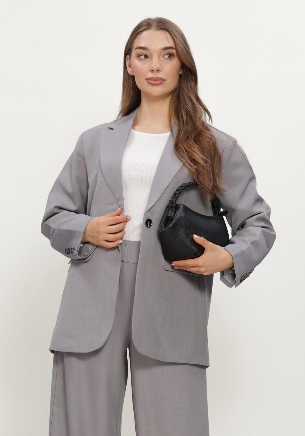 Grijze NEO NOIR Blazer AARIELLE STRUCTURE BLAZER - large
