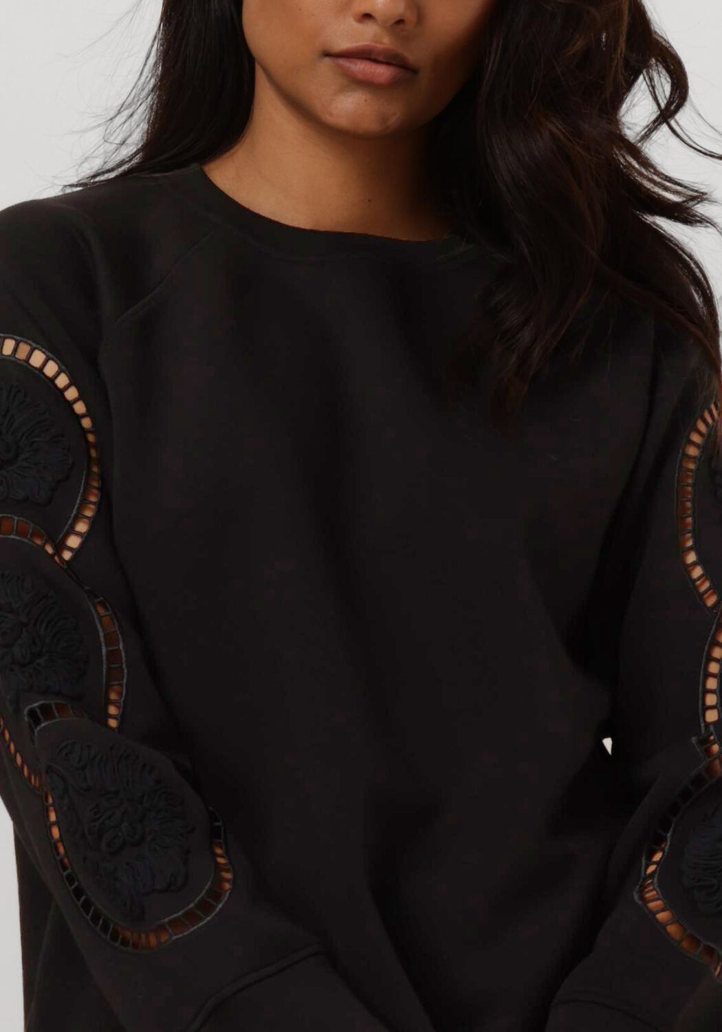 OBJECT Dames Truien & Vesten Objdorina Lo L s Sweat Top Zwart