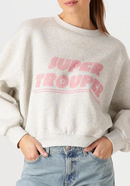 Lichtgrijze BY-BAR Sweater BIBI TROUPER SWEATER - large