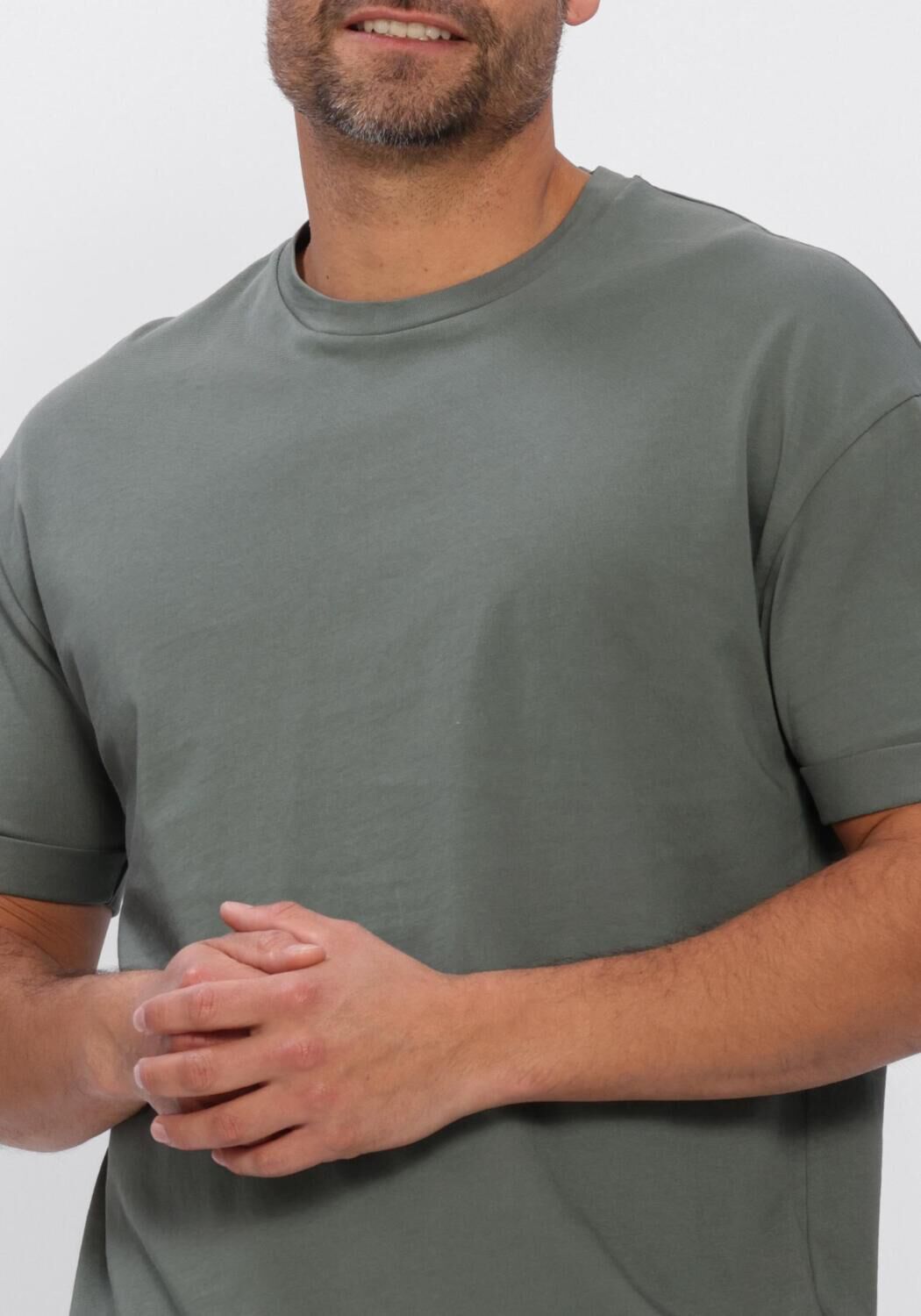 Groene DRYKORN T-shirt THILO 520198 - large