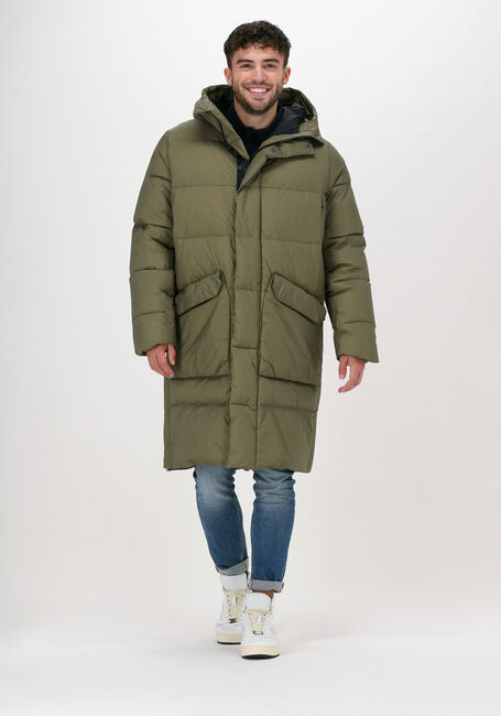 Groene KRAKATAU Gewatteerde jas QM322 - large