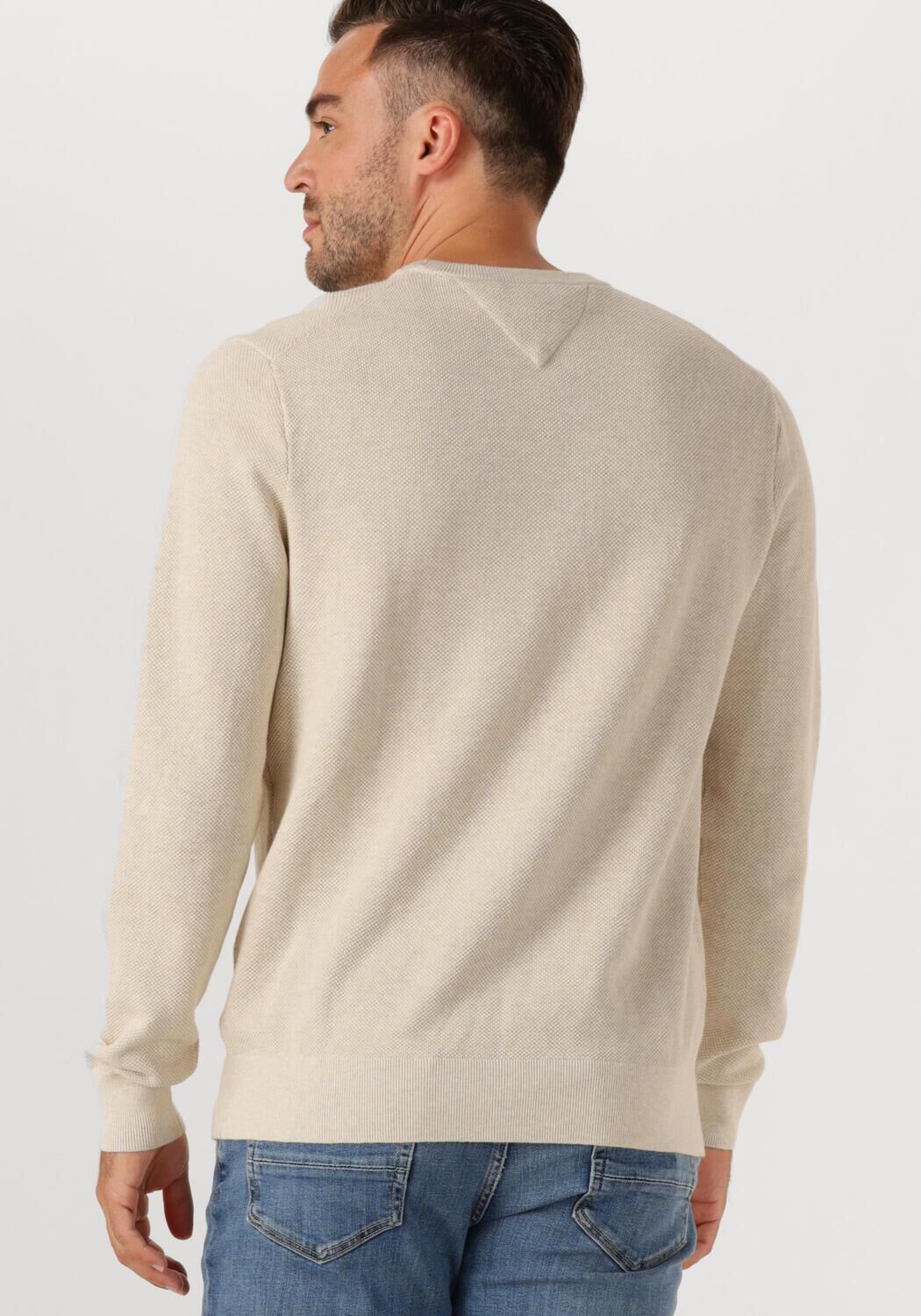 TOMMY HILFIGER Heren Truien & Vesten Essential Structure Crew Neck Beige