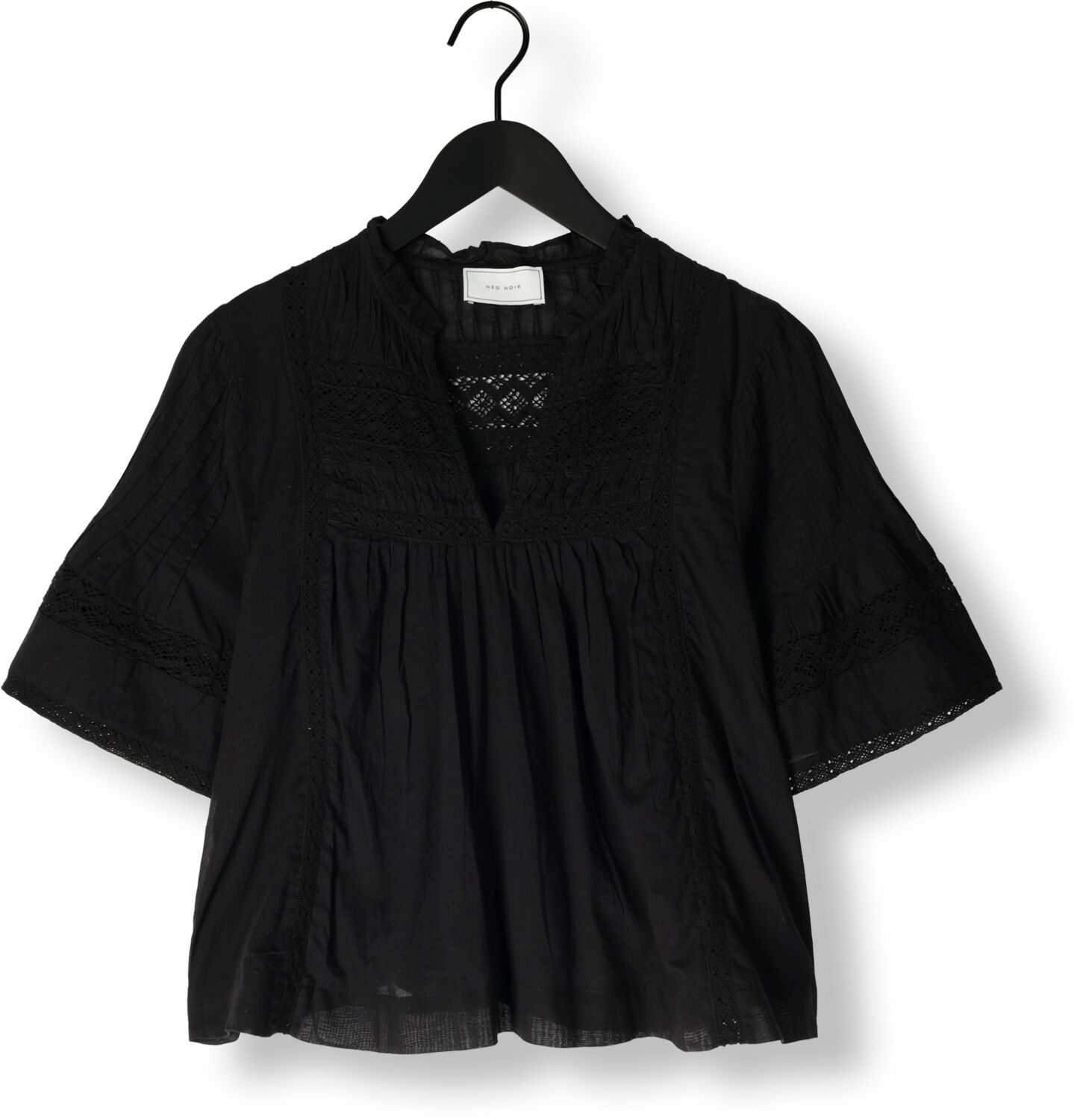 NEO NOIR Dames Blouses Siama S Voile Blouse Zwart