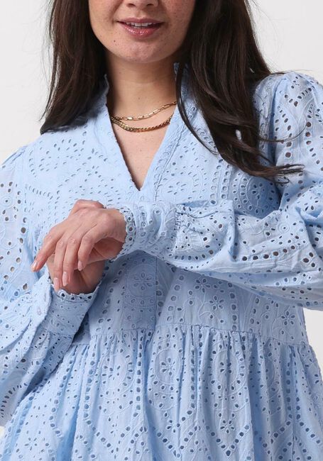 Lichtblauwe Y.A.S. Mini jurk YASHOLI LS DRESS S. - large