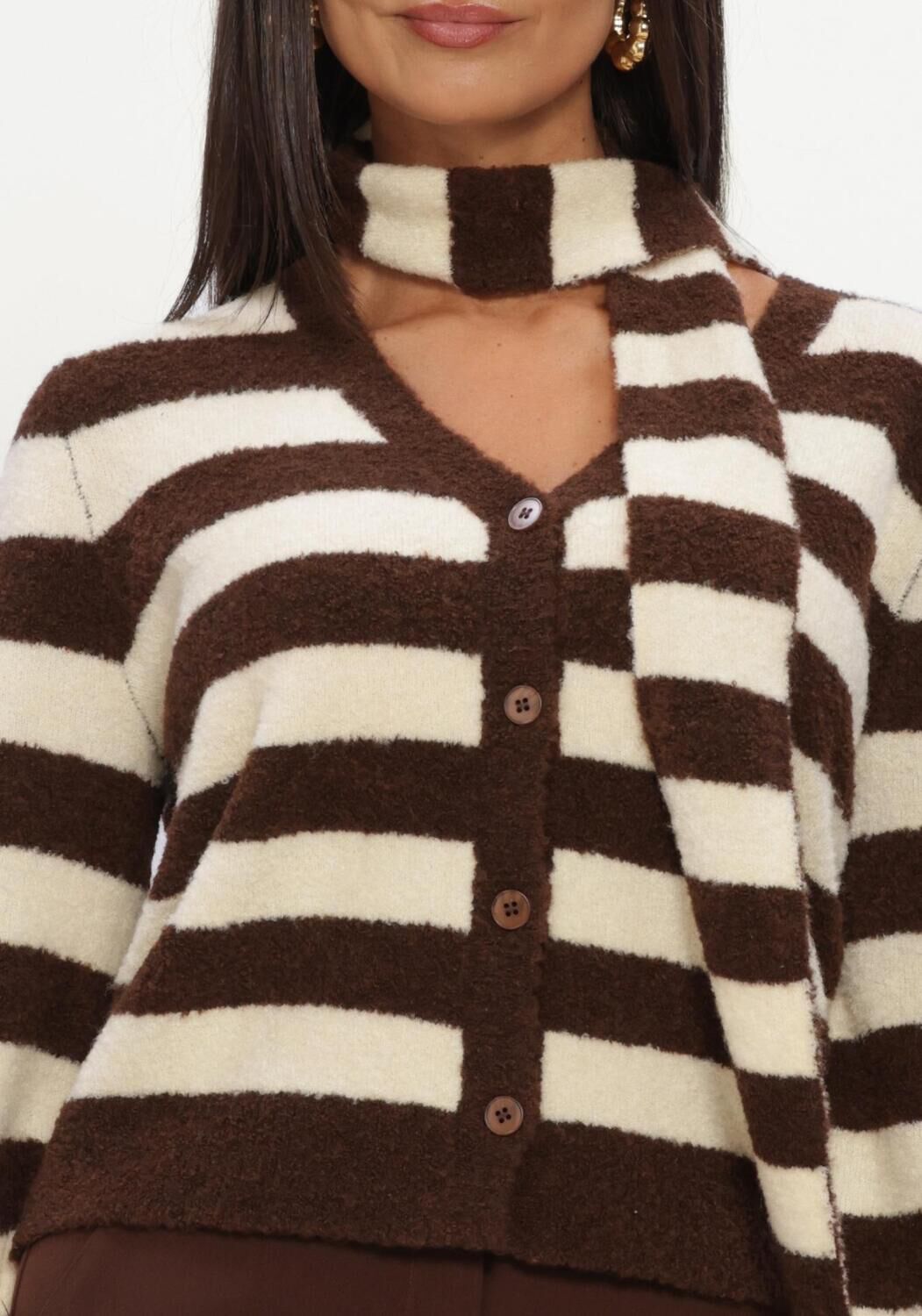 YDENCE Dames Truien & Vesten Cardigan Felicity Beige