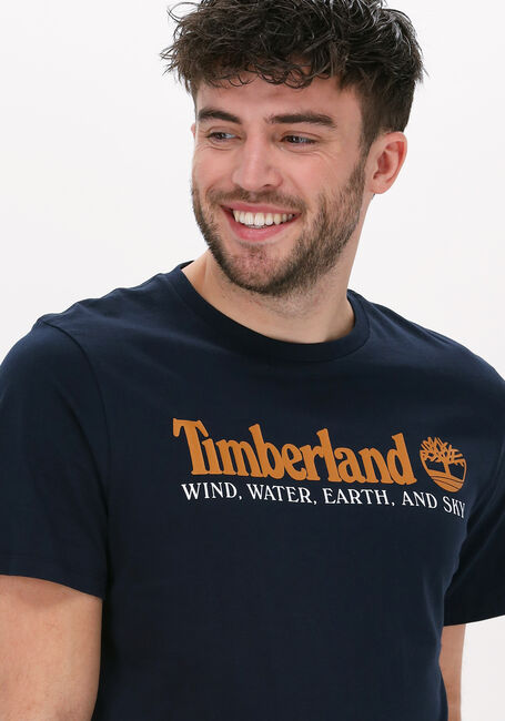 Donkerblauwe TIMBERLAND T-shirt WWESR FRONT TEE - large