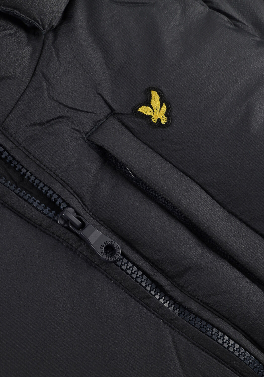 Donkerblauwe LYLE & SCOTT Gewatteerde jas RIPSTOP QUILTED COAT - large