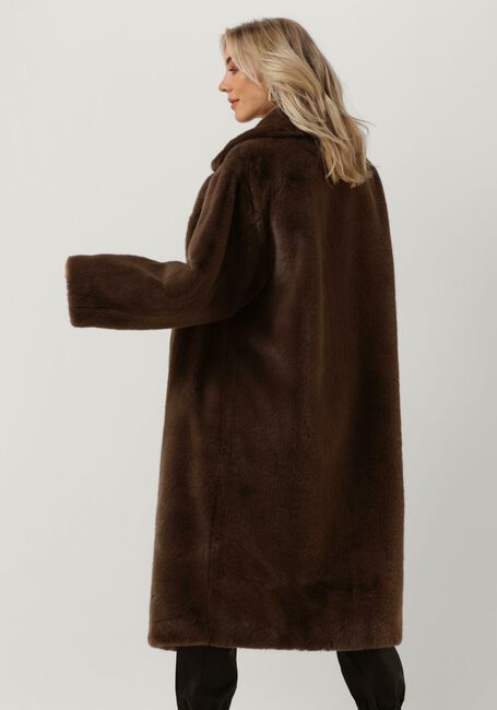 Bruine STAND STUDIO Faux fur jas MARIA COAT SOFT - large